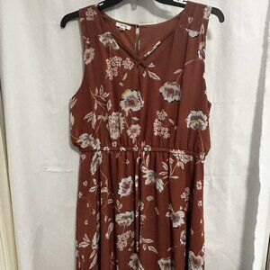 Maurices, flowered dress, size XL